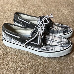 Sperry top-sider plaid boat shoe. Size 7.5M